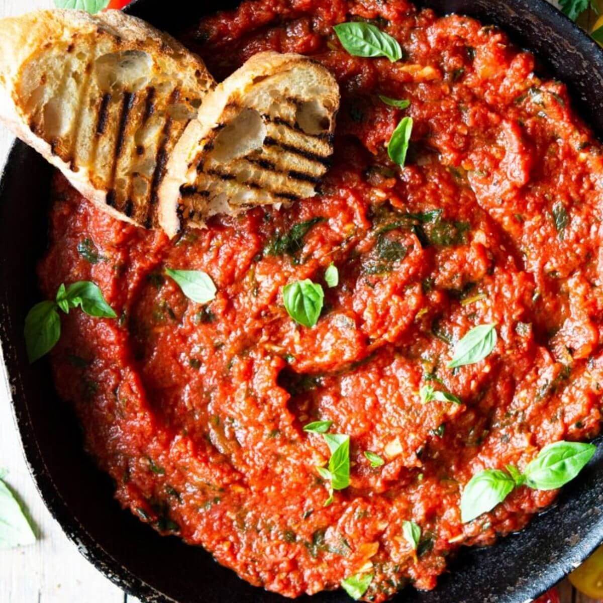 The finished Sunday sauce